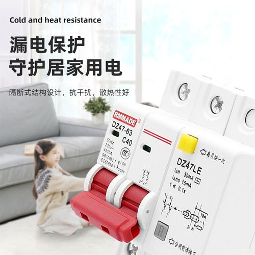 DZ47LE断路器开关带漏电保护器63家用漏U保1P+ 2P