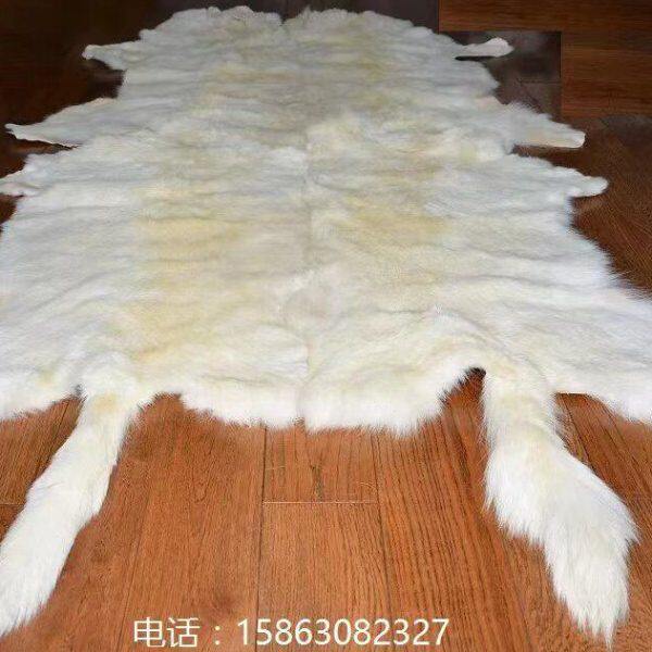 整张4拼毛皮褥子沙发垫床前毯汽车坐垫靠垫飘窗垫椅垫户外防潮垫