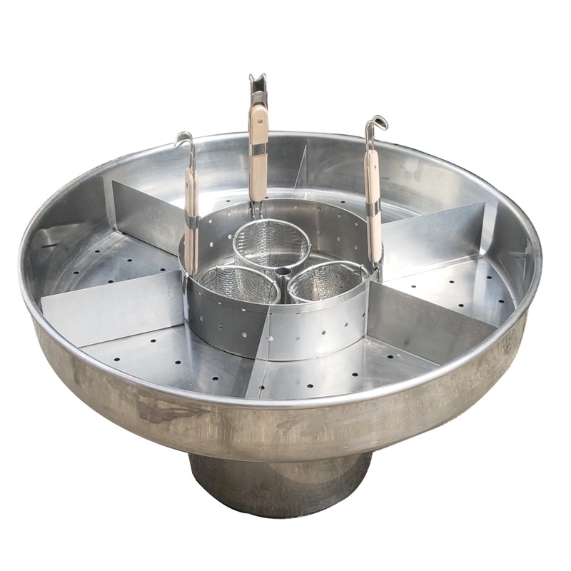 网红麻辣羊头卤锅喷泉牛杂锅 商用摆摊车 龙虾R盆夜市麻辣卤锅定