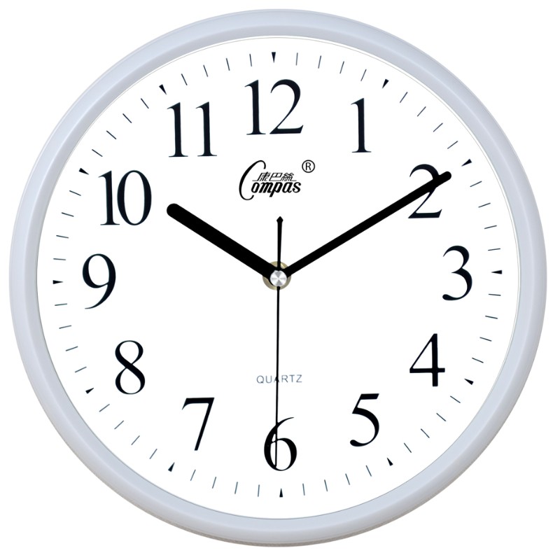 康巴丝网红卡通挂钟静音客厅挂表现代简约卧室钟表大Y气家用免打