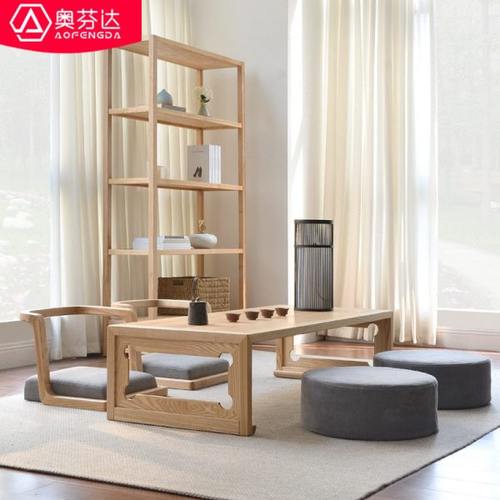 新中式实木禅意茶桌榻榻米桌子小茶几矮茶桌炕桌