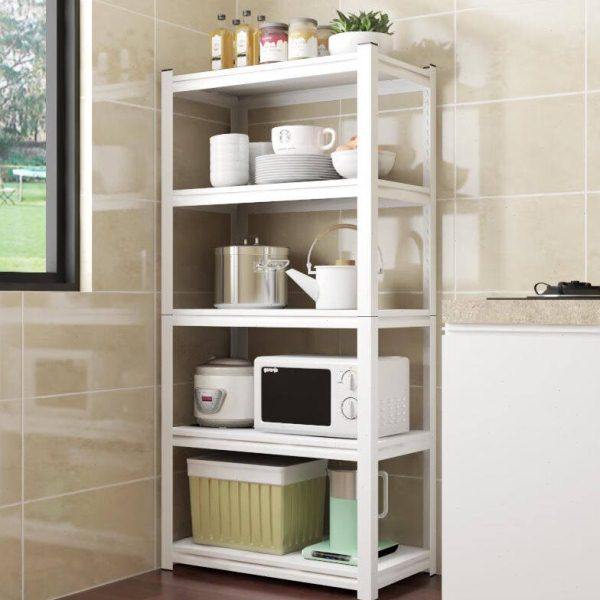 美亿莱厨房置物架钢锅架货架家用微波炉架落地收纳储物架烤箱架子,厨房/烹饪用具,微波炉置物架,淘宝优惠券,粉丝福利购,淘宝优惠卷