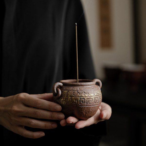 云窝鼎墨香插陶瓷茶室摆件中式禅意线香炉香座香托茶道配件香薰炉,家居饰品,香托/香盘/香座/香插,淘宝优惠券,粉丝福利购,淘宝优惠卷