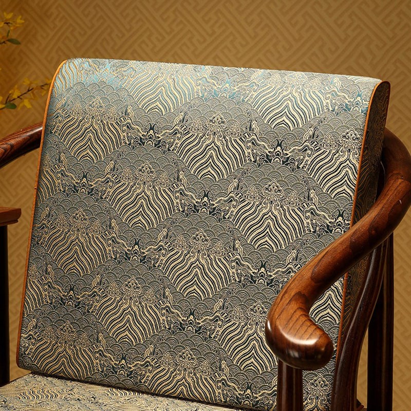 新中式靠背客厅红木沙发大靠背垫靠枕办公室椅Q子海绵护腰靠垫腰