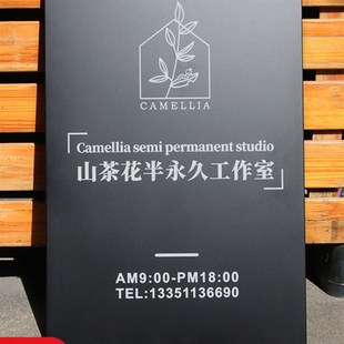 公司门牌订制营业时间牌网红店铺牌匾发光镂空x灯箱工作室门口log