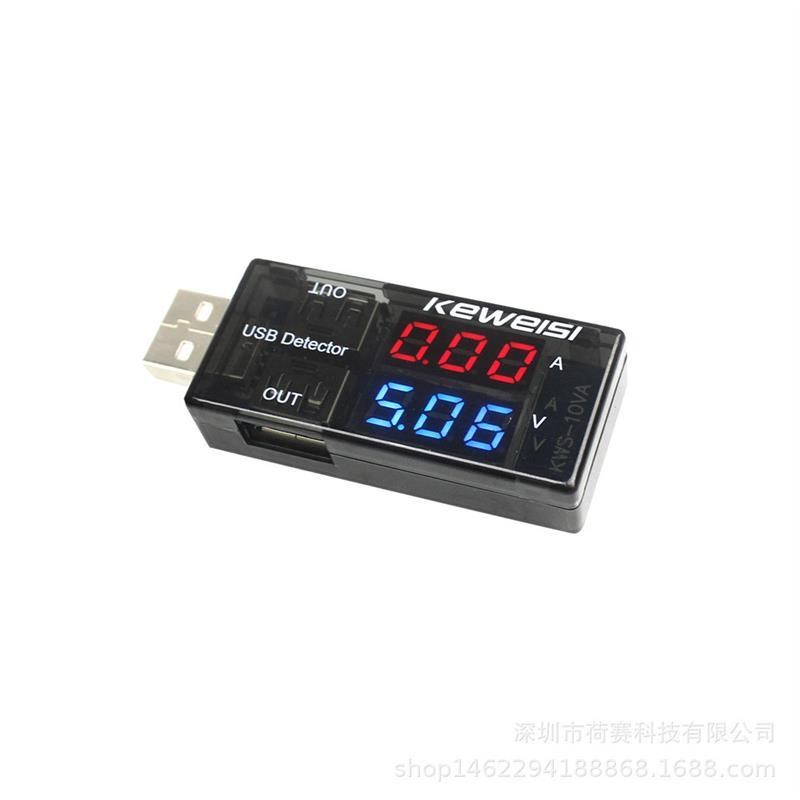 吉录USB电流电压l测试仪USB电压电流表USB电流电压测试仪双表显示