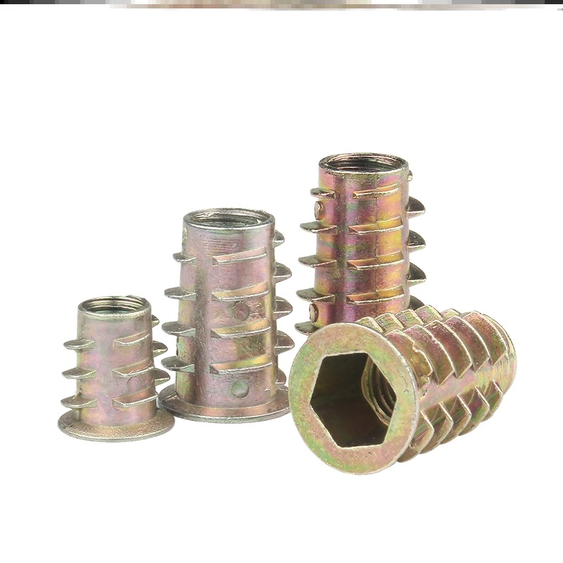 内外牙螺母沉头内六角家俱螺帽实木板内L嵌螺丝预埋件梯形螺丝帽