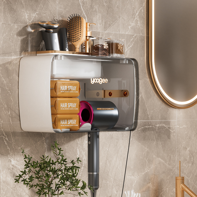 吹风机置物架g电吹风挂架子卫生间免打孔支架壁挂式风筒厕所收纳