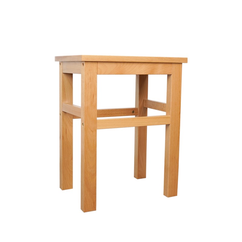 绘岳美术室实木画凳 写生凳榉木小板凳 素描写生凳子美术室画室I