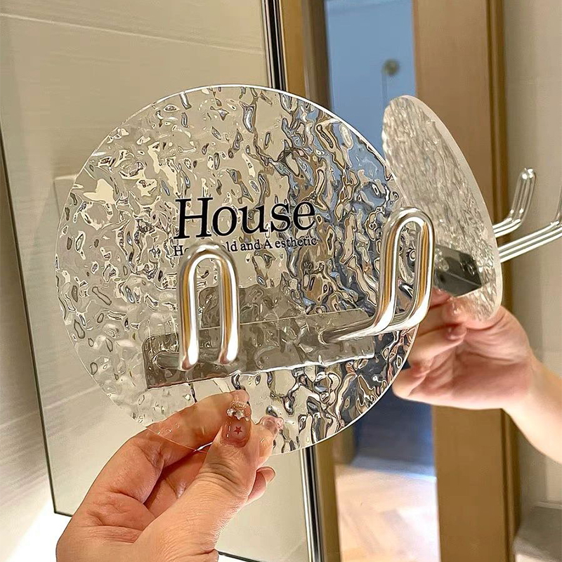 化妆室置物架压克力免打孔壁挂吹风机收纳挂架浴室洗漱X台吹风机