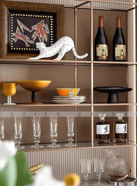 空合 复古中古花器玻璃酒杯烛台茶具花艺 样板Q间餐厅客厅家居摆