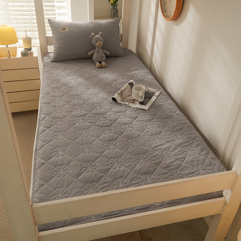 新款床笠学生宿舍单人全棉床罩褥子床垫套水洗棉三.件套床单套