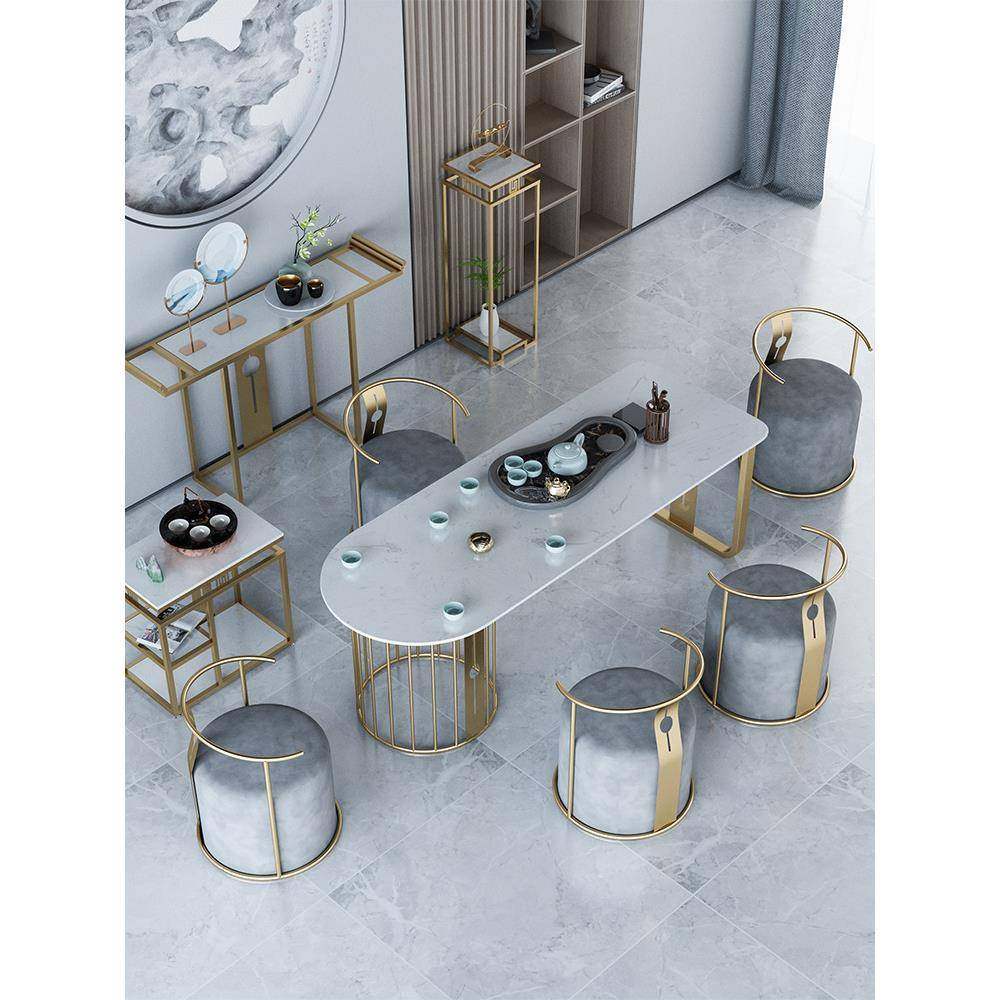 新中式大理石茶桌椅组合现代岩板功夫泡茶桌办公室喝茶茶台小茶几,智能设备,其他智能设备,淘宝优惠券,粉丝福利购,淘宝优惠卷