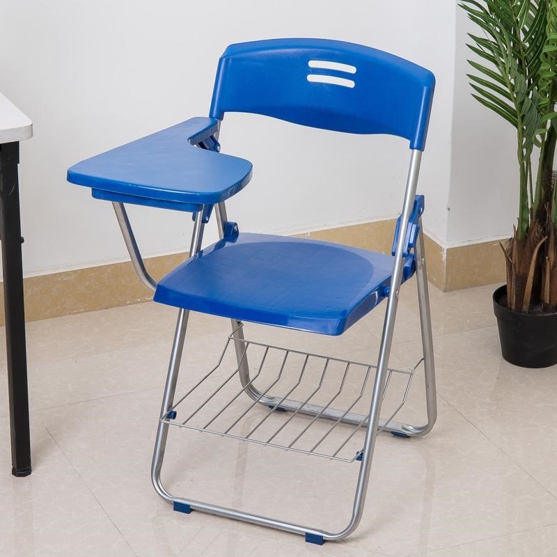 培训椅子带桌板教室有桌椅一体开会桌凳会议椅带折叠W写字板培训