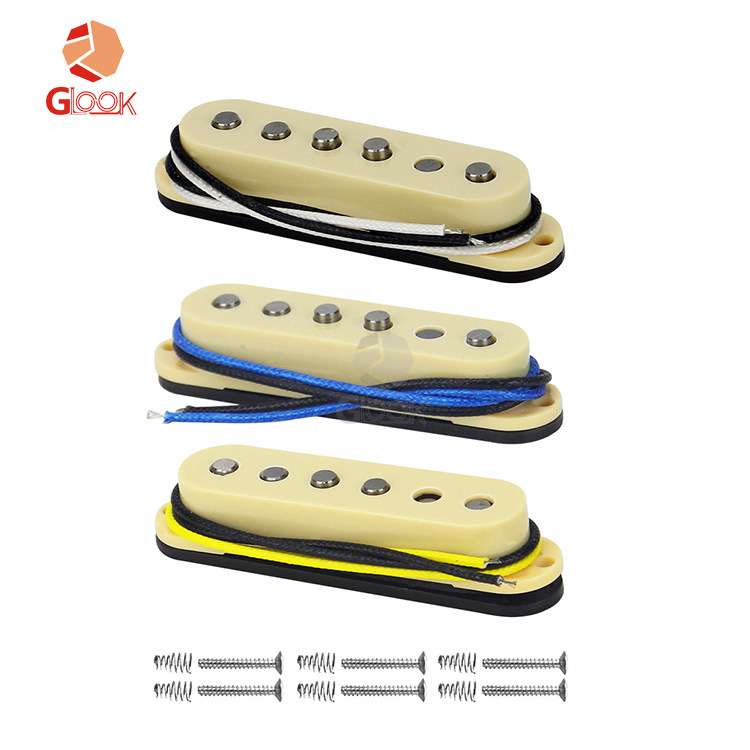 电吉他拾音器 st单线圈 sq单联 3单纸板交错式alnico5 配件