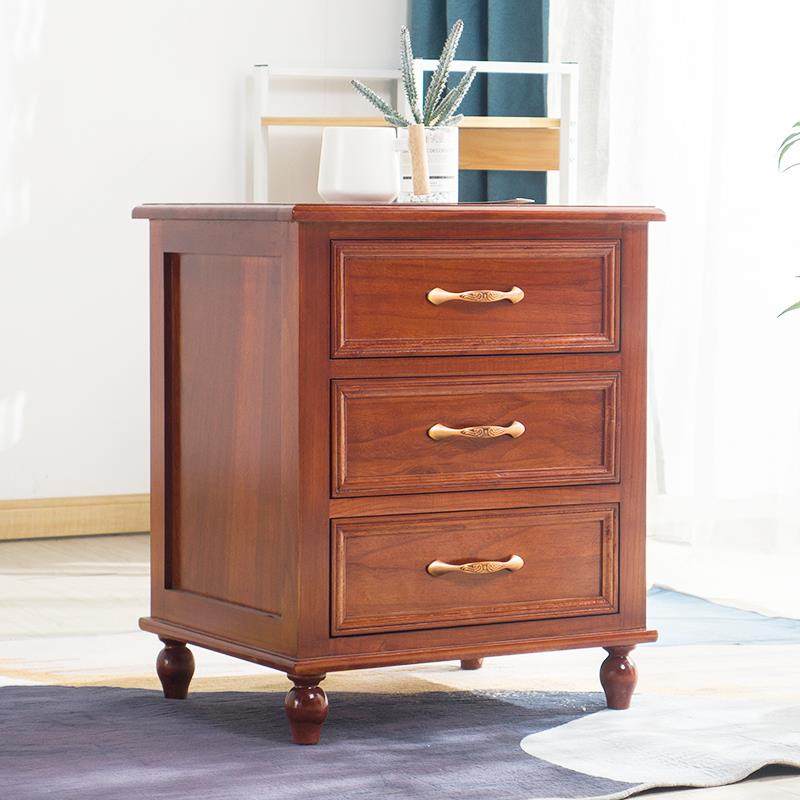IL全实木床头柜免安装家用床边柜卧室床头置物柜储物柜经济型收纳