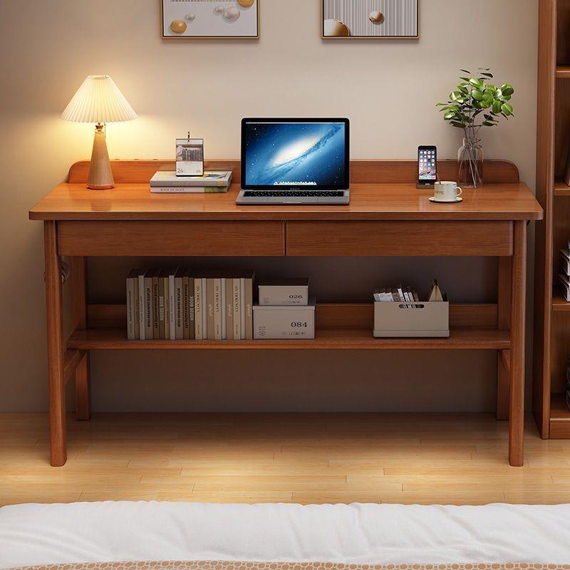 实木书桌全实木简约中小学生儿童学习桌写字桌卧室台式电脑桌子