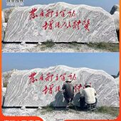招牌石泰山石景石雪浪石景观石刻字定制户外庭院景区地名石