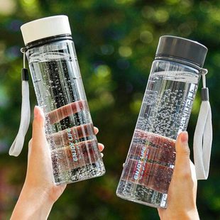 夏天杯子塑料男女学生耐高温大容量水杯水瓶男士 防摔运动健身户外