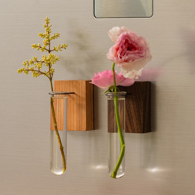 创意壁挂试管花瓶水培玻璃器皿花器个性创意墙面装饰挂墙上小花瓶