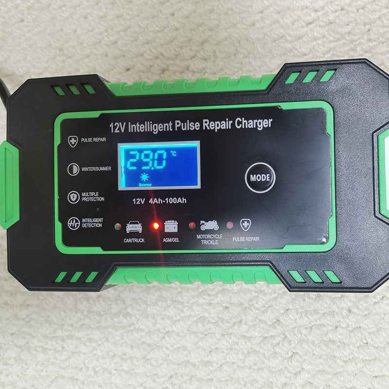 汽车电瓶充电器12V充电机蓄电池摩托车铅酸启停24V智能自动脉冲伏
