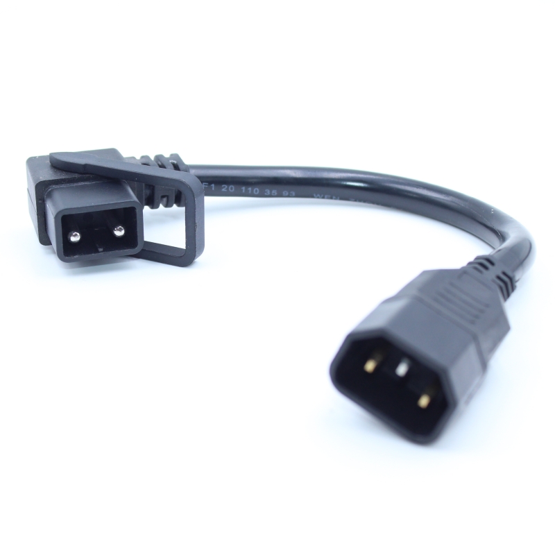 雅迪电动车锂电池2+5电源线转换线品字转换插头充电口插头座