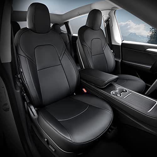 modelY纳帕黑型座椅套20252017黑色座椅套内饰套软羊革汽车座