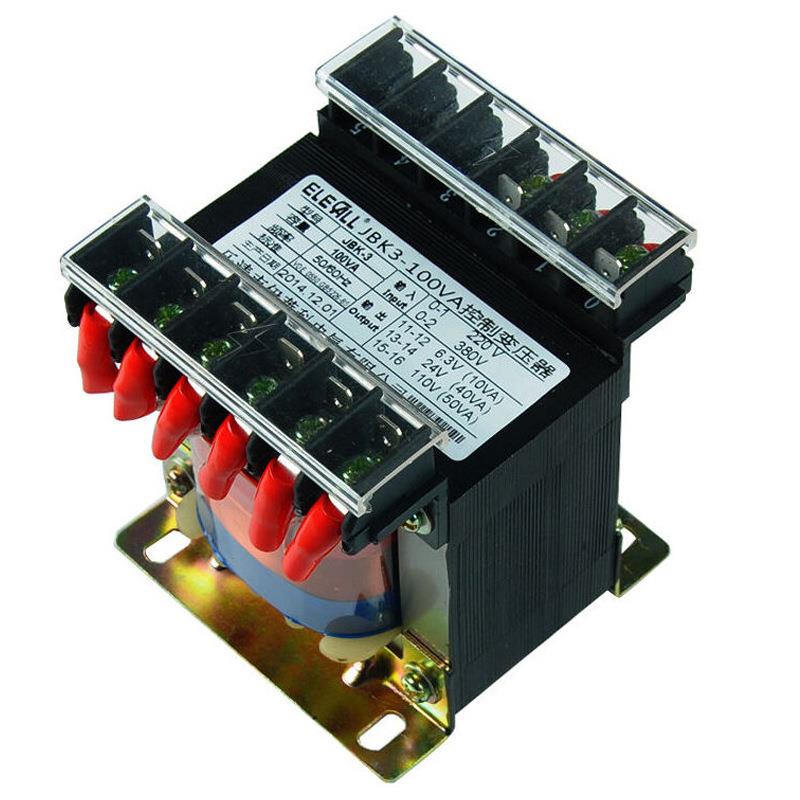 伊莱科JBK3-100VA变压器机床电路电源220V/380V输出6.3/24/110