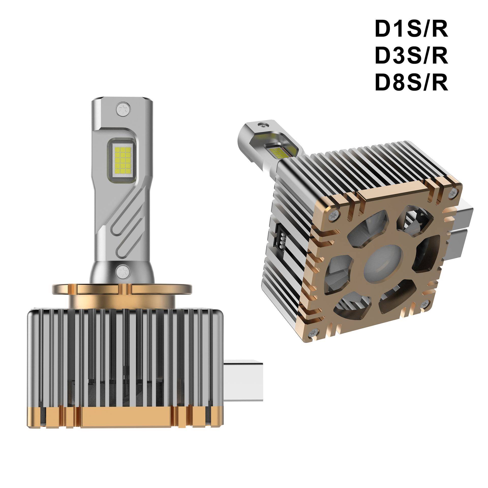 汽车D系列高亮LED灯泡D1SD2SD3SD4SD5SD8S原车无损安装