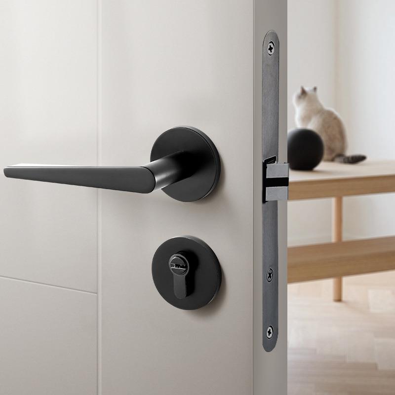 静音家具锁办公锁锌合金加厚防盗机械门锁执手锁