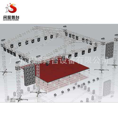 活动演唱会truss架音响架灯光架300*300mm铝板螺丝架铝合金truss