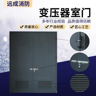 配电房变压器大门变电站平开大门防火百叶窗门钢质超大门防护