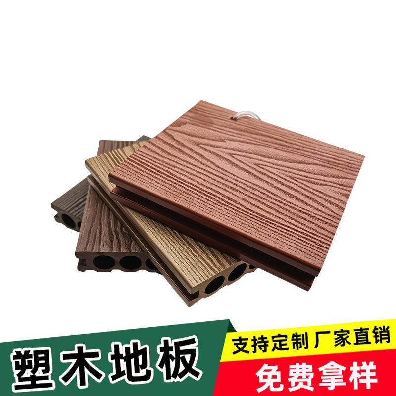 工厂二代共挤塑木地板户外地板庭院露台防腐防滑wpc木塑地板