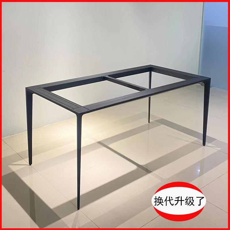 BK9K意式岩板餐桌脚实心铝合金脚办公桌脚简约大理石桌腿底座