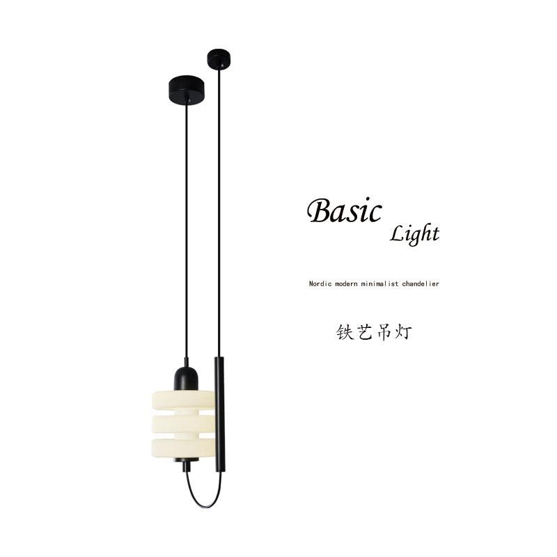 北欧简约现代网红玻璃吊灯奶茶店清吧餐厅吊灯设计师卧室床头吊灯