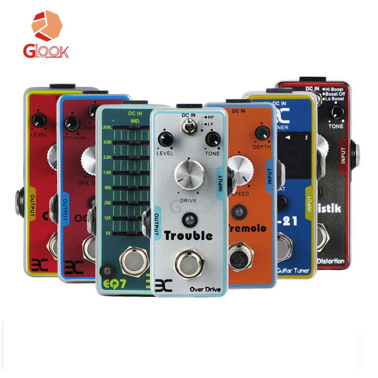 电吉他单块效果器失真过载法兹回声混响哇音八度均衡合唱调音