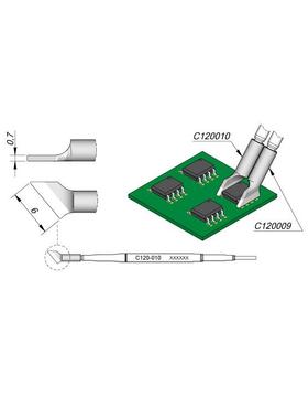 西班牙JBCC120010双列烙铁头左支6,0C120-010