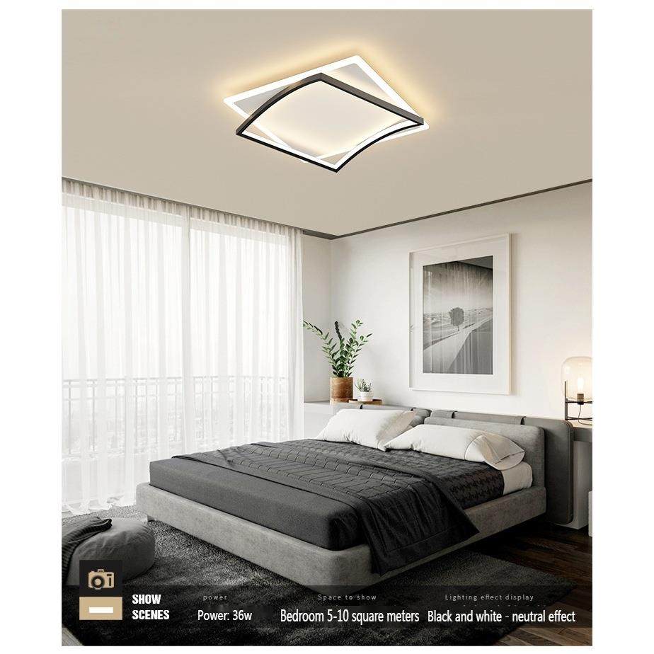 北欧创意环形led卧室吸顶灯网红房间现代简约灯温馨客厅餐厅灯具