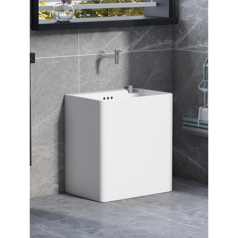 BK9K加高50cm高度拖把池阳台长方形陶瓷拖把盆洗拖布盆大号墩