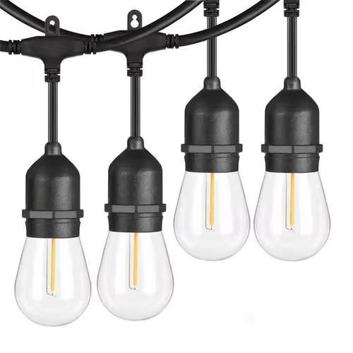 S14高压灯串户外LED暖白庭院装饰露营氛围灯串