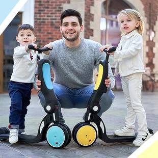 儿童滑板车1一3一6一12岁小孩宝宝女踏板滑滑车溜溜三合一神器