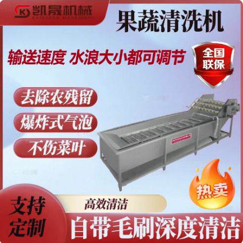果蔬清洗流水线 叶菜根茎类设备 净菜生产线根茎类清洗加工一体机