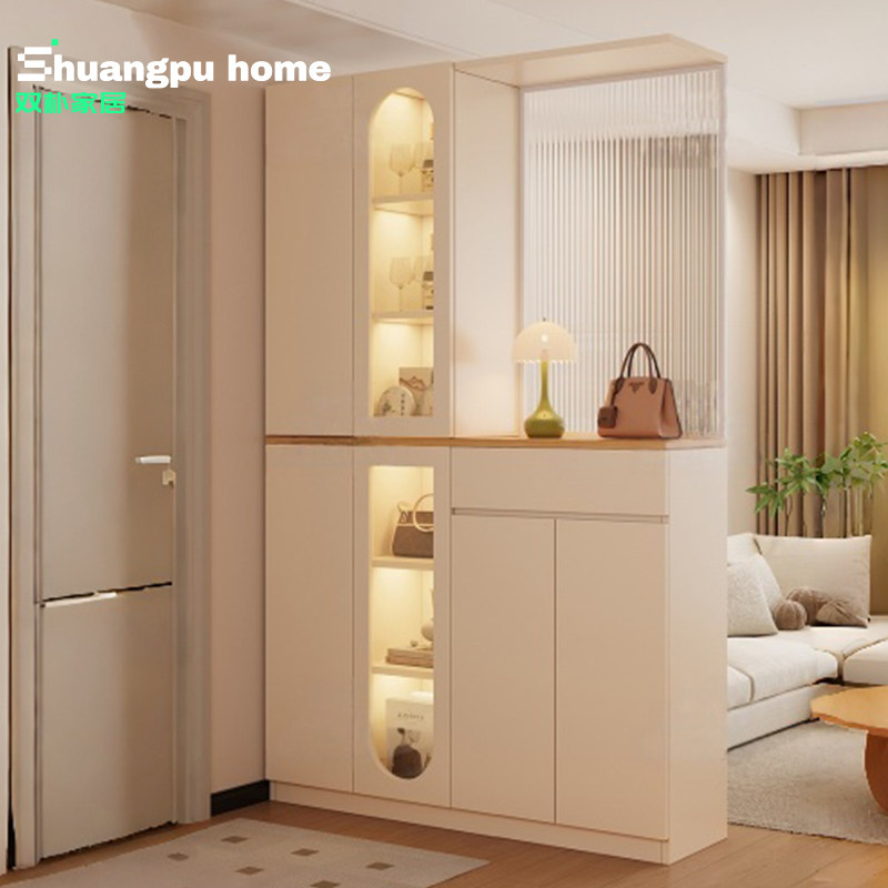 实木入户玄关柜鞋柜一体靠墙多层储物柜客厅隔断柜门口收纳柜定制