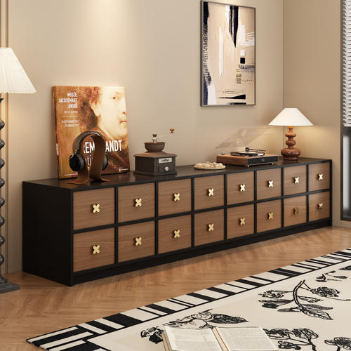 电视柜客厅2025新款实木落地收纳