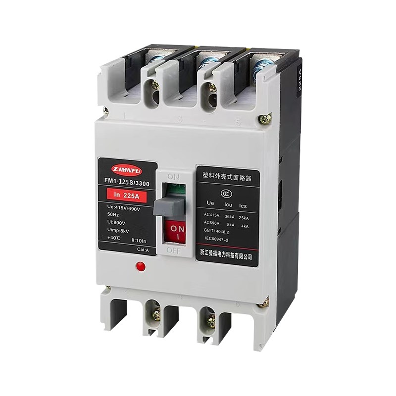 380V塑壳断路器FM1-100A 125BA 3P4P过载短路空气保护开关电箱总