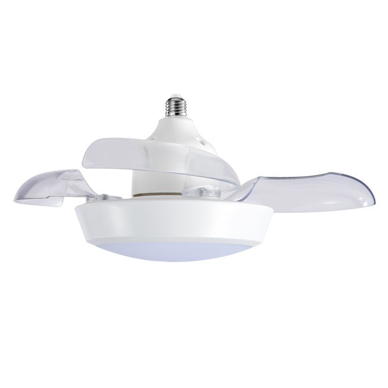 灯泡e27螺口风扇灯q遥控大风力吸顶吊扇卧室餐厅厨房隐形电扇灯