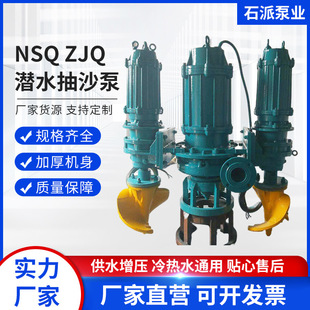 无堵塞抽沙泵潜水渣浆泵带搅拌器河道泥浆清淤泵强制污水泵增压泵