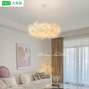 大观园客厅吊灯现代简约卧室吊灯温馨浪漫花瓣装 饰儿童房间灯194L