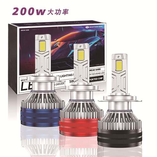 爆款24V货车led大灯双铜管200W大功率超亮H4H1h7H1货车前大灯