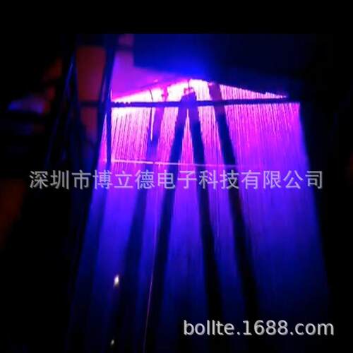 水幕水景墙安装互动感应数码水帘字幕图文流水瀑布室内智能数码